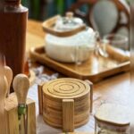 زیر لیوانی گرد بامبو