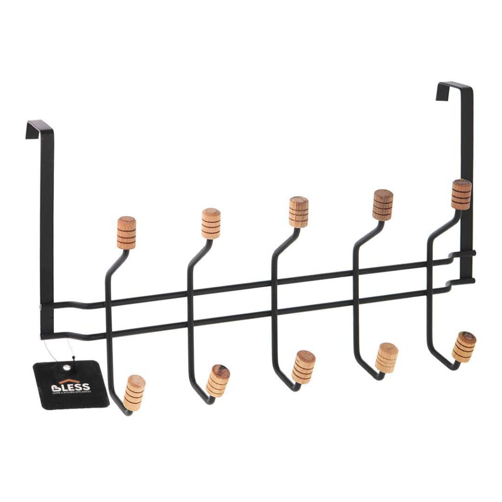 آویز فلزی پشت دری با سر چوبی