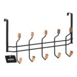 آویز فلزی پشت دری با سر چوبی