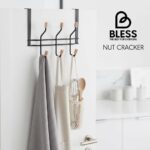 آویز فلزی پشت دری با سر چوبی