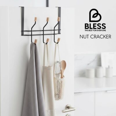 آویز فلزی پشت دری با سر چوبی