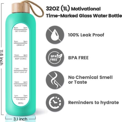 بطری آب شیشه ای دنی هوم