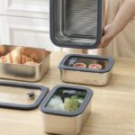 فریزری استیل درب شیشه‌ای با کیفیت بالا و بدنه استیل ۳۰۴