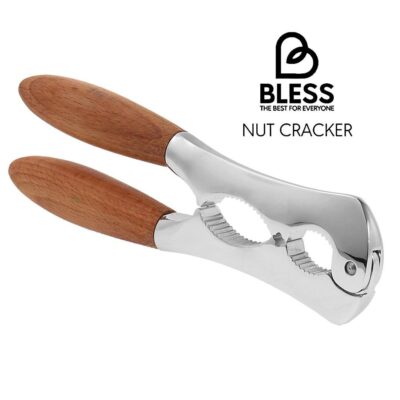 فندق و بادام شکن دسته چوبی BLESS ساخته شده از استیل مقاوم با دسته چوب راش، مناسب شکستن انواع مغزها