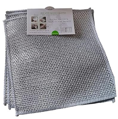 اسکاچ نقره‌ای دو تور ۵ عددی مناسب شست‌وشوی ظروف