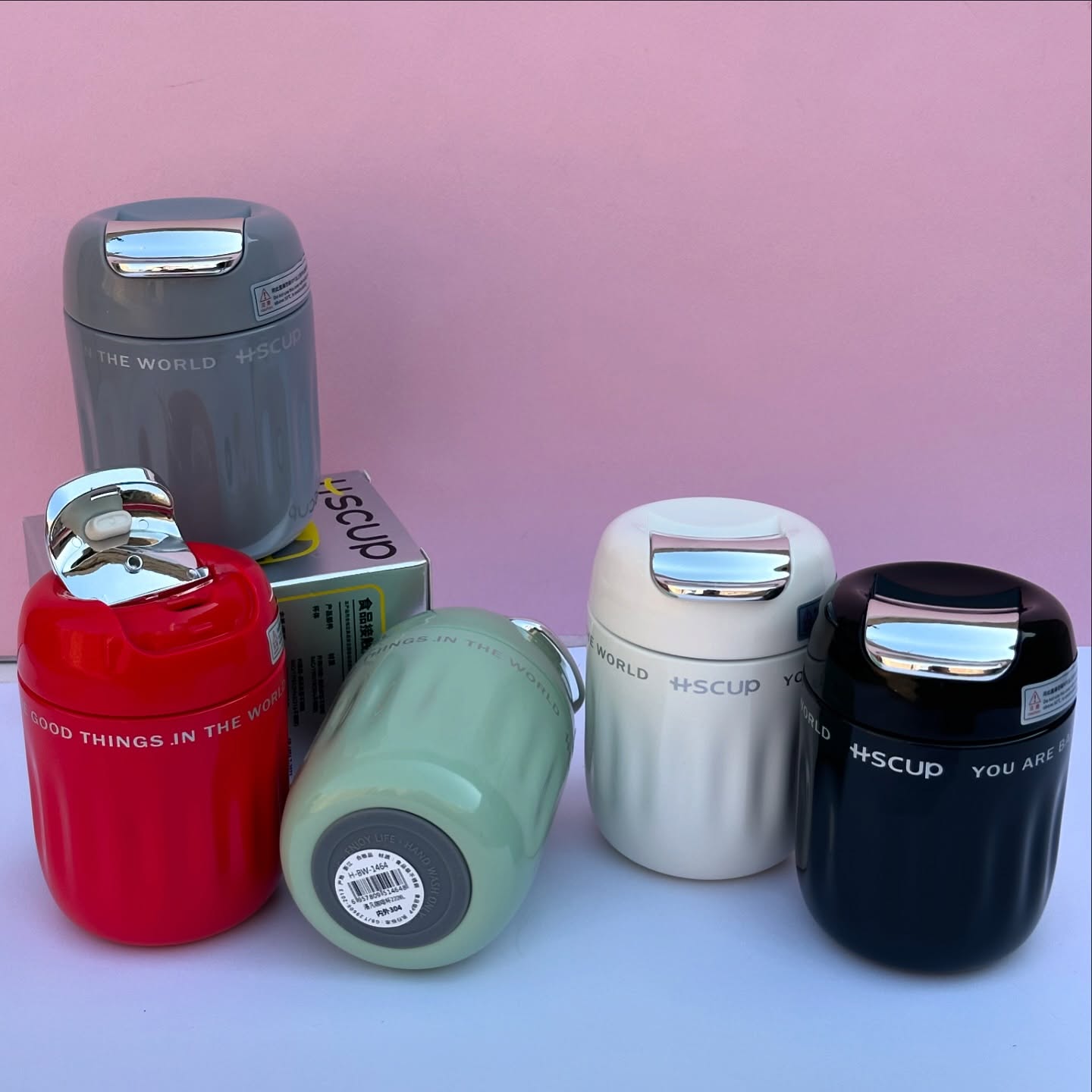 HScup_01 ماگ سفری رنگی جمع و جور