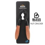 گردو شکن دسته چوبی BLESS مدل مشکی با دسته چوب راش و بدنه فلزی محکم