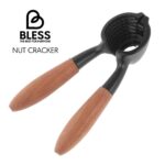 گردو شکن دسته چوبی BLESS مدل مشکی با دسته چوب راش و بدنه فلزی محکم