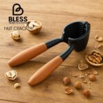 گردو شکن دسته چوبی BLESS مدل مشکی با دسته چوب راش و بدنه فلزی محکم