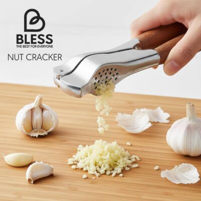 سیر له کن دسته چوبی BLESS با تیغه مشکی و کروم قوی و دسته چوب راش