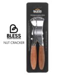 سیر له کن دسته چوبی BLESS با تیغه مشکی و کروم قوی و دسته چوب راش