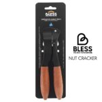 سیر له کن دسته چوبی BLESS با تیغه مشکی و کروم قوی و دسته چوب راش