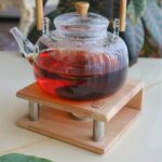 وارمر چوبی مربع پایه استیل