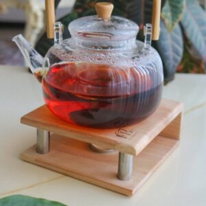 وارمر چوبی مربع پایه استیل