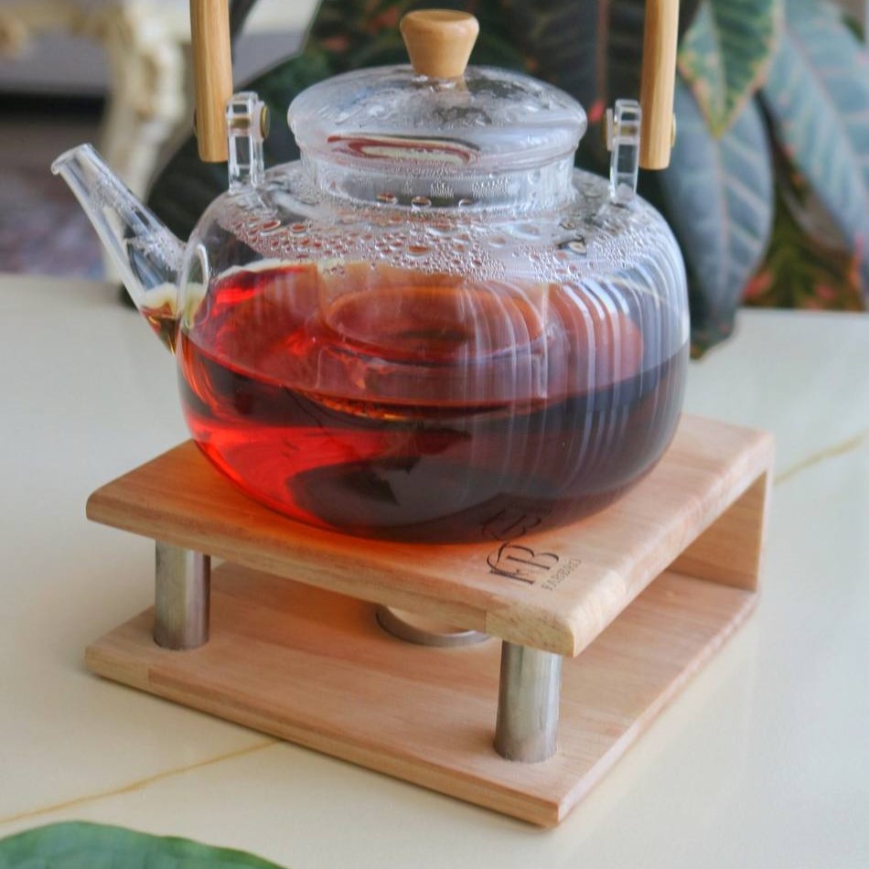 وارمر چوبی مربع پایه استیل